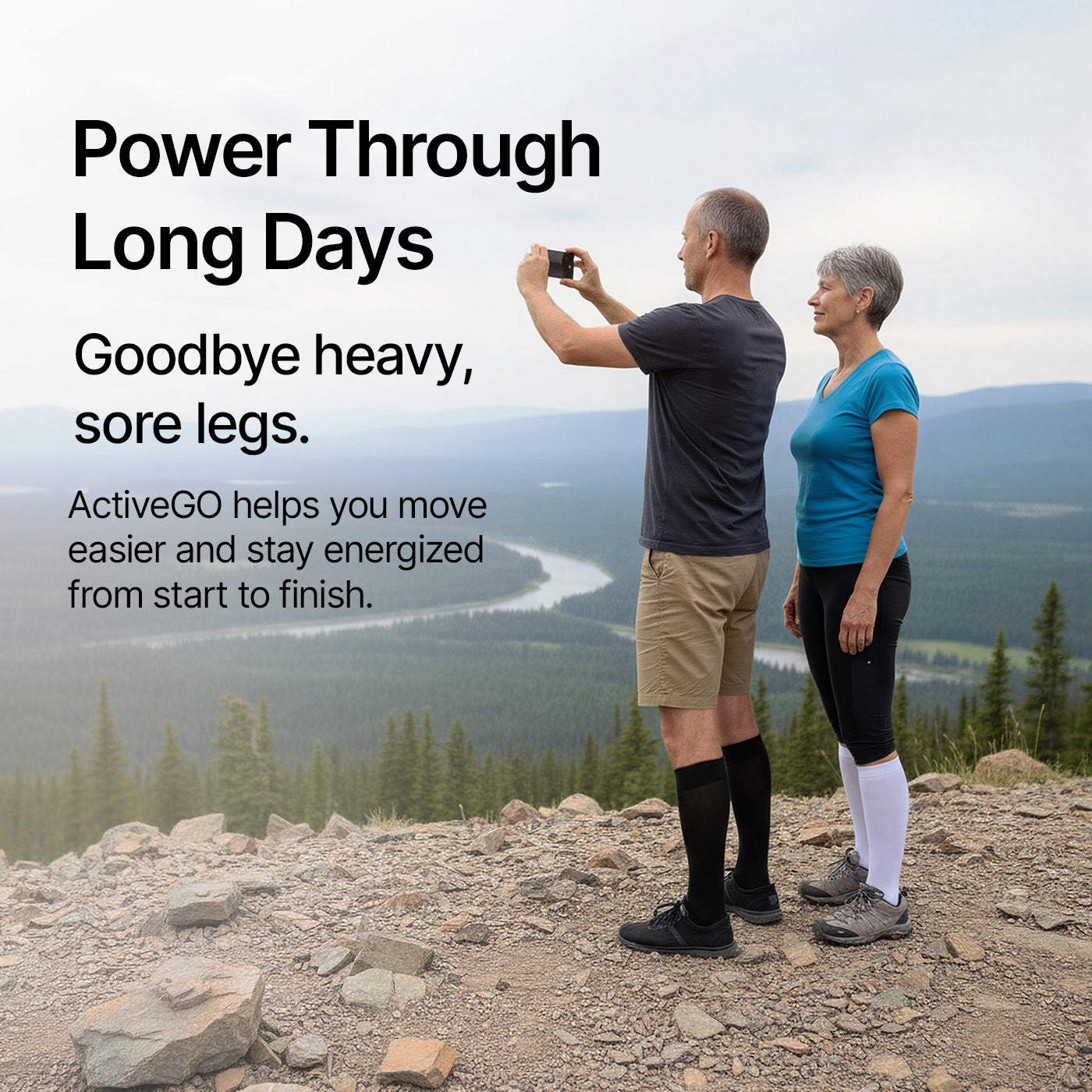 Voop ActiveGO – Bamboo Compression - All-Day Support for Long Hours (Unisex)